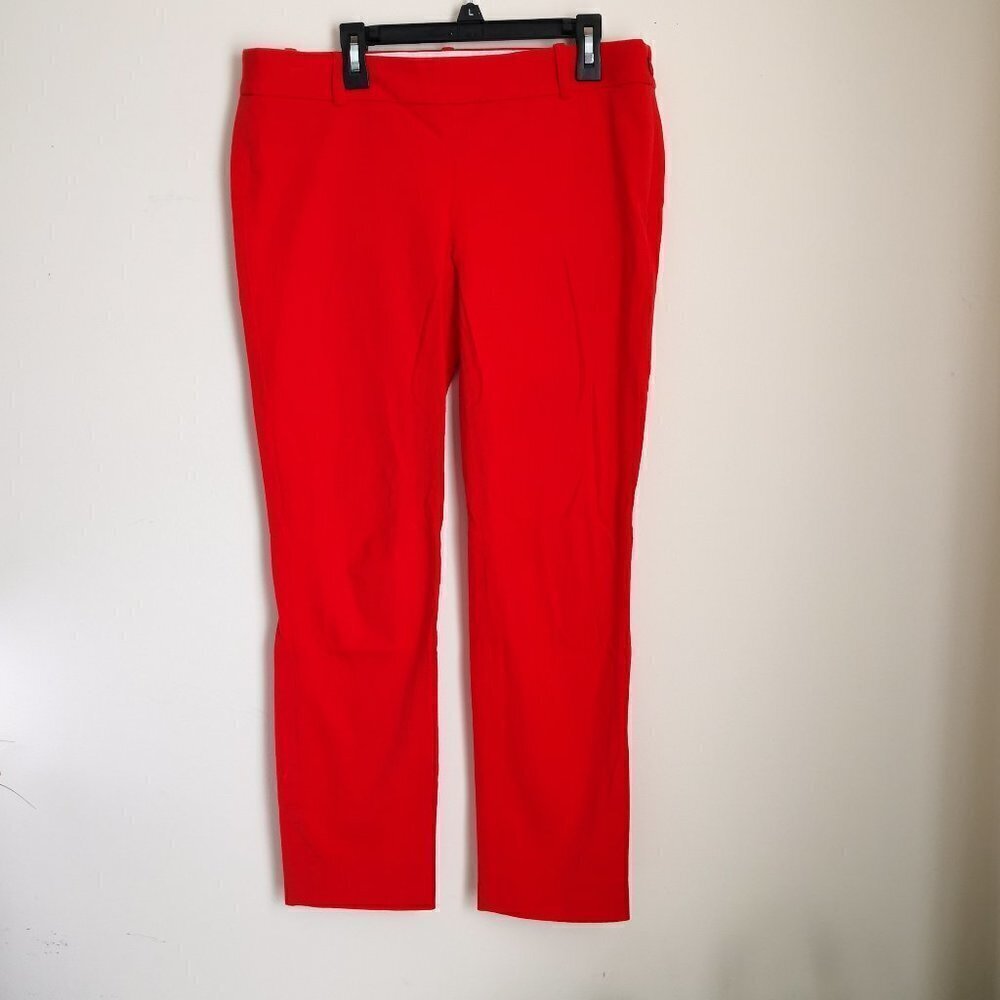 J. Crew Cotton Cropped Pant Scarlet Red Size 6